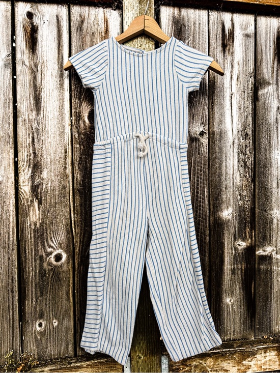 Zara Other - DISCOUNT Zara Kids Girl Striped Jumpsuit Romper 6 Play Condition Outfit Soft